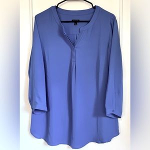 Talbots Periwinkle Tunic Blouse Top